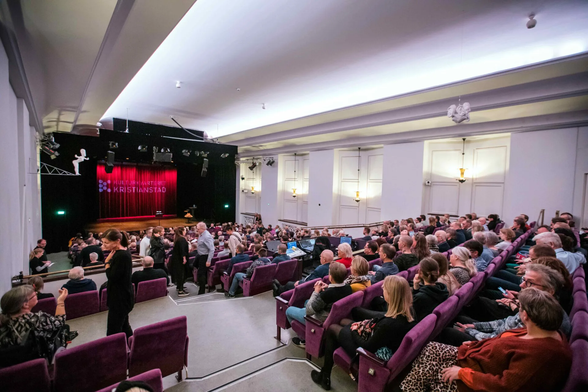 Stora salen på Kulturkvarteret Kristianstad fullsatt