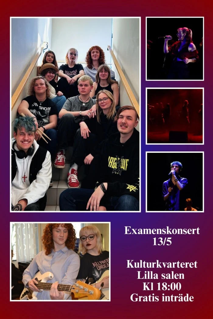 C4 Gymnasie avgångselever 2025. Examenskonsert 13 maj.